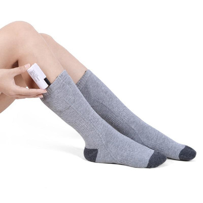 

Wireless Battery Heated Socks Electric Rechargeable Heat Socks Kit Motorcycle Ice Fishing Skiing Cotton Thick Thermal Socks Batter
