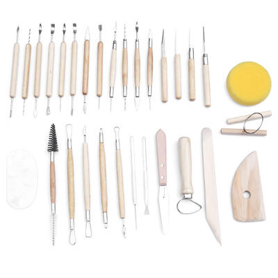 

30pcs Pottery Clay Sculpture Carving Modelling Ceramic Wooden Craft Tool