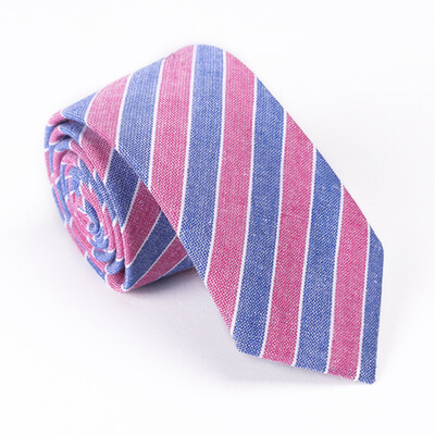 

Mens cotton striped plaid tie 51 cotton tie European&American casual tie cross-border wholesale one generation