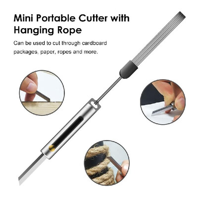 

Mini Portable Cutter with Hanging Rope Retractable Pocket-size Cutter