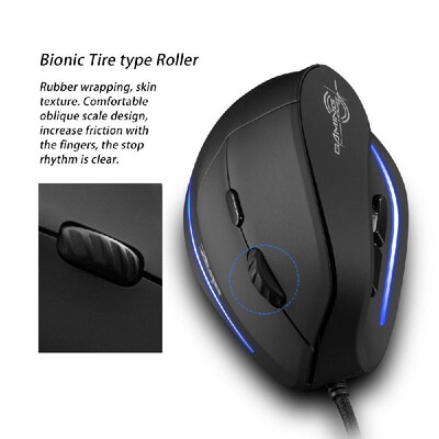 

T-20 Mouse Wired Vertical Mouse Ergonomic Rechargeable 4 3200 DPI Optional Portable Gaming Mouse for Mac Laptop PC Computer