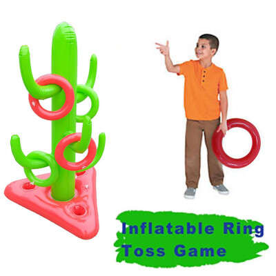 

YIWULAInflatable Cactus Ring Toss Game for Pool Float Fun Toys Beach Party Favor 43in