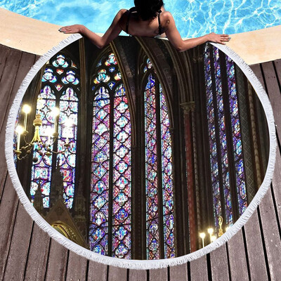 

Toponeto Notre Dame Beach Towel Pool Home Shower Towels Blanket Tablecloth Yoga Mat