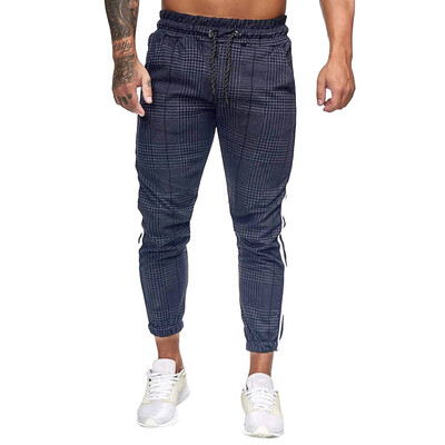 

Gobestart Men Splicing Striped Overalls Casual Pocket Sport Work Casual Trouser Pants