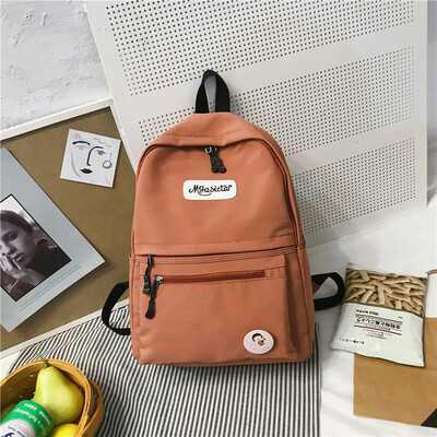 

Bag girl Korean version of high school inthe wind ancient sense of girls students campus backpack simple set up Harajuku double-sh
