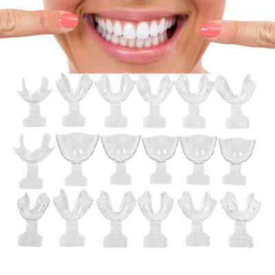 

Greensen 18pcs Dental Impression Trays Frame Cut Back Edental Jaw Sterilize 135℃