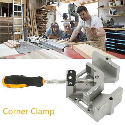 

90 Right Angle Clamp Heavy Duty Aluminum Alloy Diy Wood Clamps Jig Tools with Swing Jaw