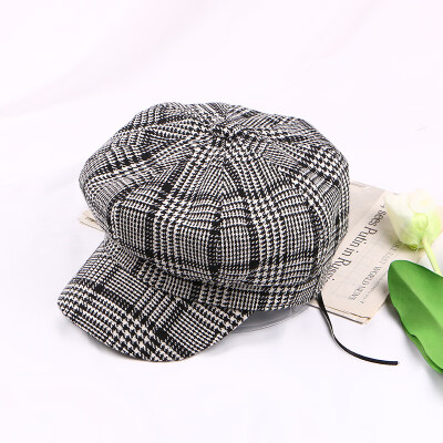 

Fashion new womens autumn&winter British painter hat Korean version of the cap japanese simple hundred-set eight-corner hat