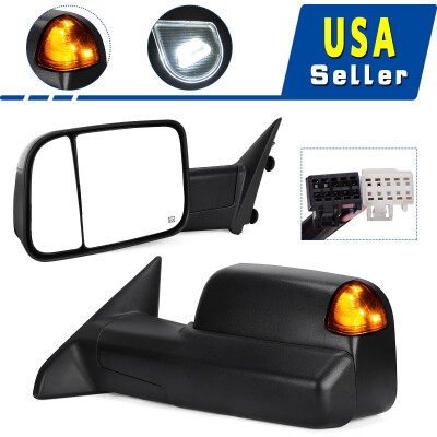 

Driver Left Tow Mirror Fit for 09-15 Dodge RAM Power Heated LED Puddle Signal
