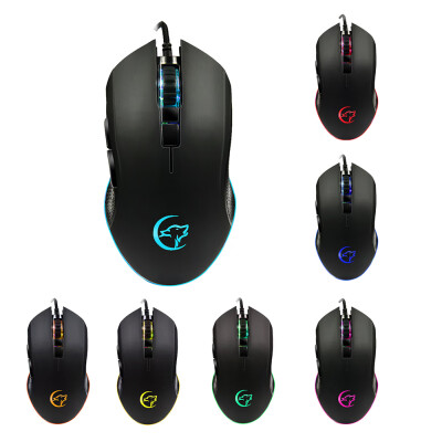 

YWYT G812 game mouse dazzling color breathing lights cable game mouse ergonomic