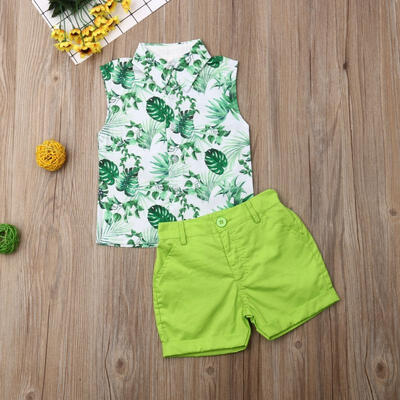 

Toddler Kids Baby Boys Casual Clothes Outfits T Shirt Tops Shorts Pants Set