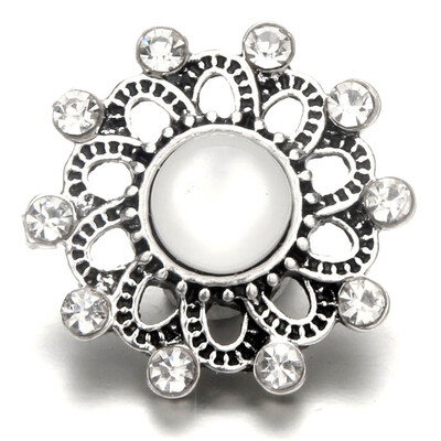 

18mm Rivca Snap Button Pendant Jewelry Crystal Vintage Snap Button For DIY For Necklaces Bracelets Hairpins