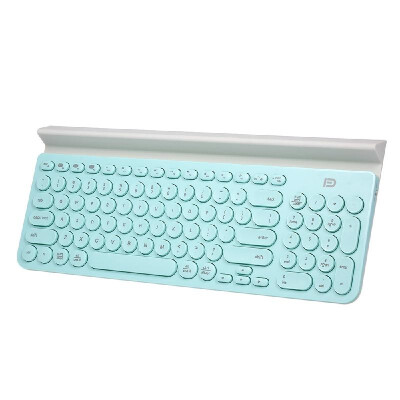 

FD Portable Wireless Bluetooth Keyboard with Mobile Phone Holder for Tablet Smart Phone Computer