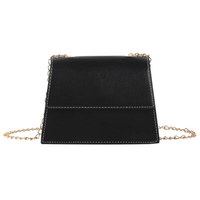 

Solid Color Shoulder Handbags PU Leather Women Chain Flap Crossbody Bags