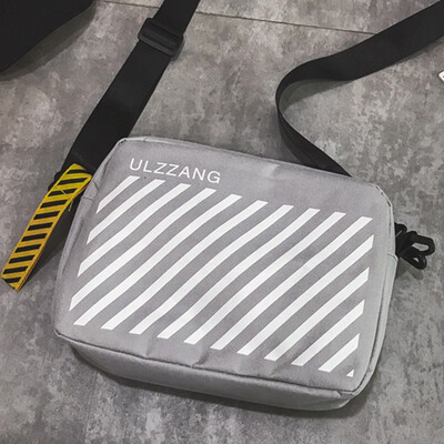 

Harajuku Bags for 2019 Women Fashion Canvas Messenger Bag Letter Stripe Printing Crossbody Bags Large Capacity Shoulder