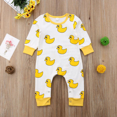 

Toddler Newborn Baby Boy Girl Cartoon Romper Bodysuit Jumpsuit Outfits Clothes