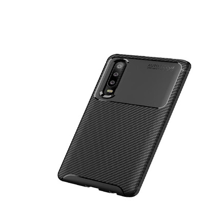 

Phone Case Carbon Fiber TPU Phone Protection Cover Simple Lightweight Mobile Phone Protector for HUAWEI P30 Pro