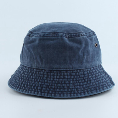 

7 Colors Vintage Depot Denim Washed Cotton Bucket Hat For Men Women Summer Fisherman Hat Sun Hat