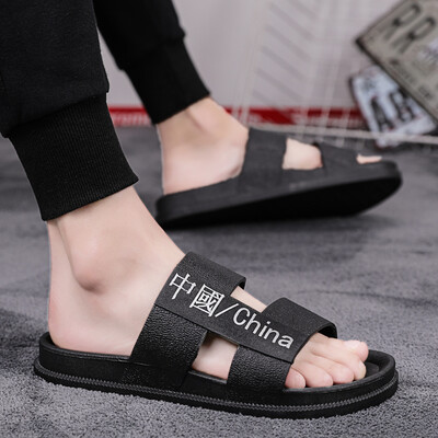 

Slippers Mens Summer Sandals Mens Slip-proof New Korean Version One-word Slippers Fashion Outdoor Wearing Indoor Chinese Fashion