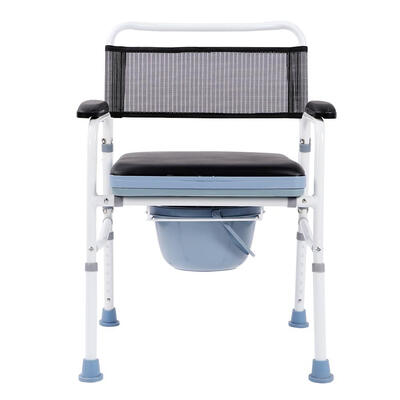 

Greensen Lightweight Portable Commode Seat with Commode Bucket Folding Commode Commode Bucket Medical Seat
