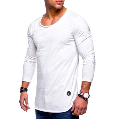 

Fashion Mens Casual Long Sleeve Shirts Formal Slim Fit Shirt Tops Blouse T-Shirt