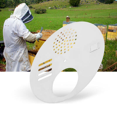

Greensen 2Pcs Stainless Steel Beehive Box Entrance Entry Disc Whirling Rotation Beehive Accessories