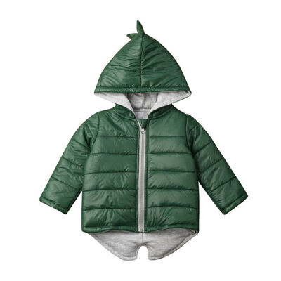 

Kids Baby Boys Girls Dinosaur Hooded Coat Jacket Winter Toddler Thick Outwear