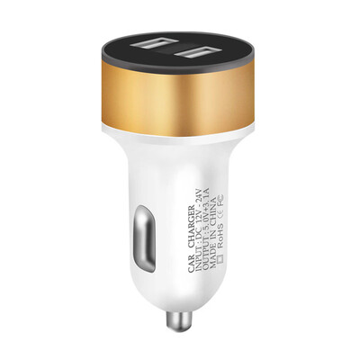 

Toponeto Dual USB 12V-24V 31A Mobile Phone Car Charger Adapter LED Display Fast Charging