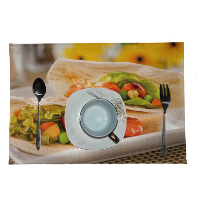 

Toponeto Creative Mexican Burrito Placemat Home Kitchen Restaurant Bar Placemat