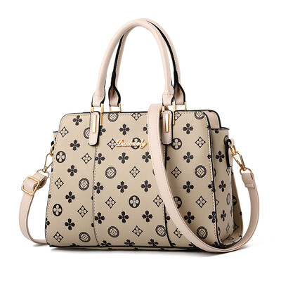 

Large capacity women Korean version simple middle-aged single shoulder slant mother bag fashion lady handbag