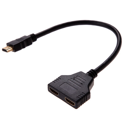 

1080P HDMI Port Male to 2 Female 1 In2 Out Splitter Cable Adapter Converter