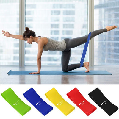 

5PcsSet Yoga Resistance Bands 035-11mm Arm Thigh Strength Training Fitness Belt Exerciser Force Training Strap