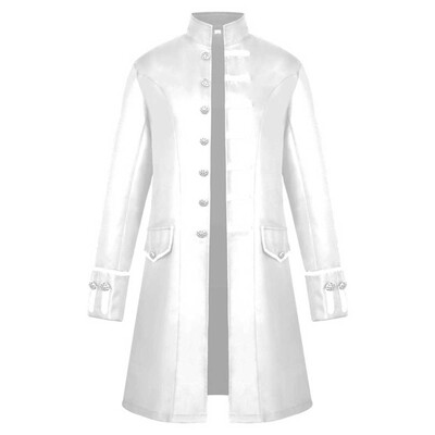 

Gobestart Men Winter Warm Vintage Tailcoat Jacket Overcoat Outwear Buttons Coat
