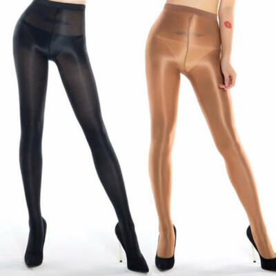 

70D Girl Women High Waist Oil Shine Glossy Shape Body Pantyhose Stockings Tights