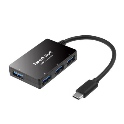 

Mirror Surface USB C USB31 Type-C to 4 Ports USB30 Hub Cable Adapter