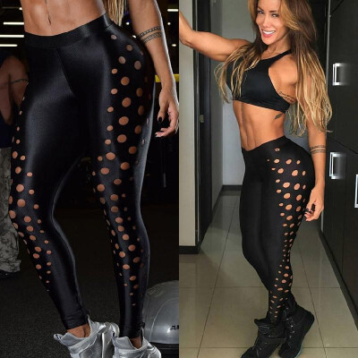 

Cross-border European&American explosions sports sexy circle hollow yoga pants leggings outdoor fitness female new 5019 Round