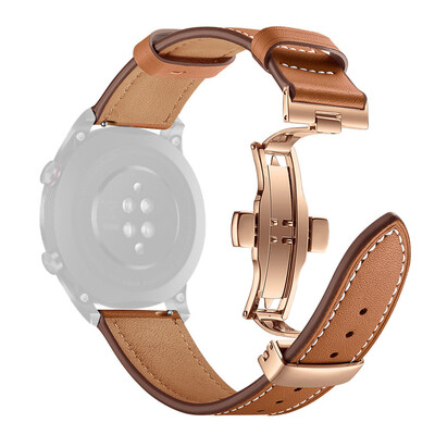 

〖Follure〗Gold Butterfly buckle Leather Wrist Watch Strap Band For Huawei Honor magic 2