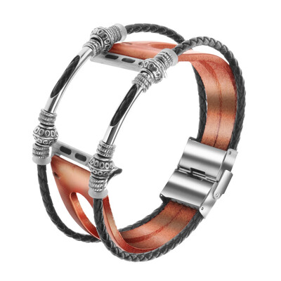

〖Follure〗Replacement Leather Wristband Band Strap Bracelet For iWatch Series 5 44mm