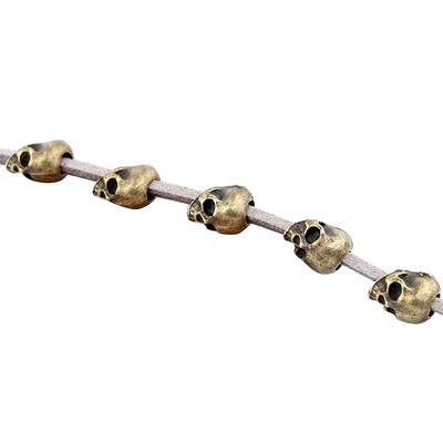 

Gobestart Skull Hair Cord DIY Accessories Ponytail Gothic Punk Antique Copper Headgear
