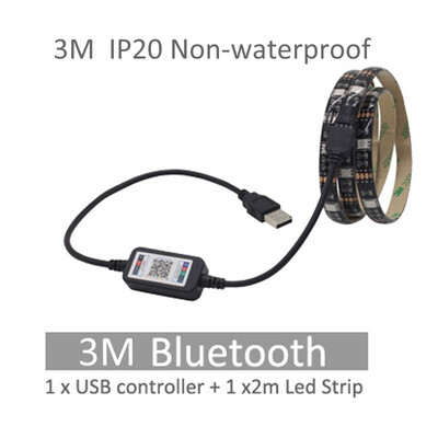 

USB LED Strip Bluetooth 5V Tira LED RGB Tape SMD 5050 Flexible Ribbon Ambilight TV Light Backlight for Computer Bias Lighting