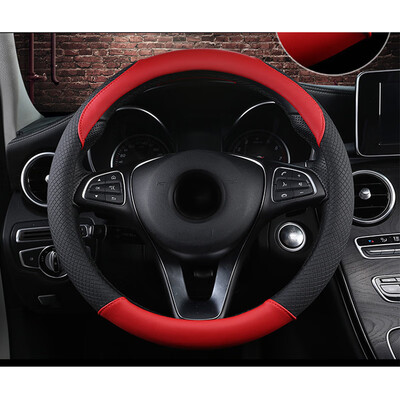 

Imitation Leather Lea Car Steering Wheel Cover Interior For 145-15 Inch Wheels