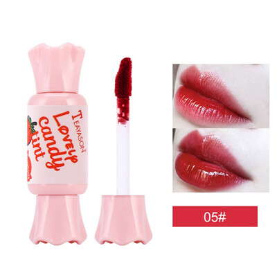 

6 Color Candy Taste Fruity Liquid Sexy Red Lip Tint Waterproof Moisturizer Lip Gloss Matte Long Lasting Lipstick Makeup