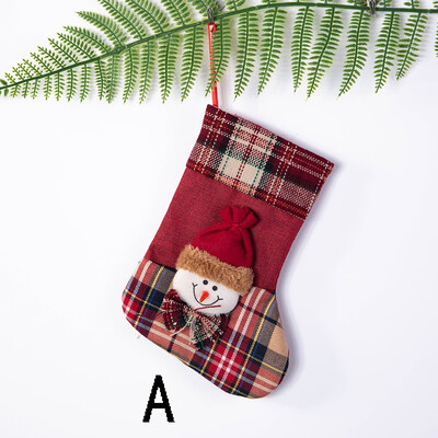 

Gobestart Christmas Stockings Mini Socks Santa Candy Gift Bag Christmas Tree Decorations