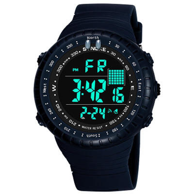 

SYNOKE Waterproof Sports Mens Multi-function Outdoor Electronic Watch LED Fashion Male Students Sports Big Watch