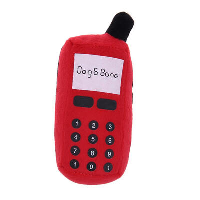 

Plush Voice Sound Cell Phones Mobile Puppy Dogs Chewing Squeaker Pet Toys