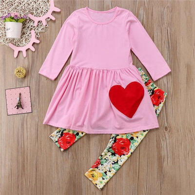 

Toddler Kids Baby Girls Flower Top Blouse Pants Leggings Outfits Set Clothes