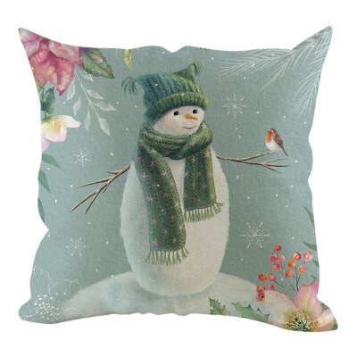 

Siaonvr Christmas Pillow Cover Pillowcases Decorative Sofa Cushion Cover Home Decoration