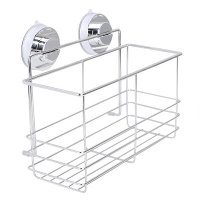 

Greensen Stainless Steel Bathroom Suction Cup Storage Rack Shelf Organizer