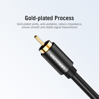 

Vention RCA Coaxial Audio Video Cable RCA Male To Male Coaxial Audio Cable SPDIF Audio Amplifier Audio Video Cable Metal Section 2
