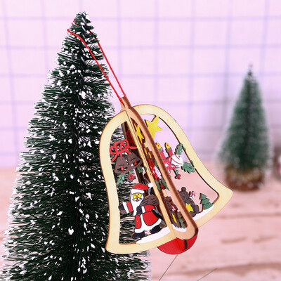 

Siaonvr 1Pcs Christmas Wood Chip Tree Ornaments Xmas Hanging Pendant Home Decor Gift